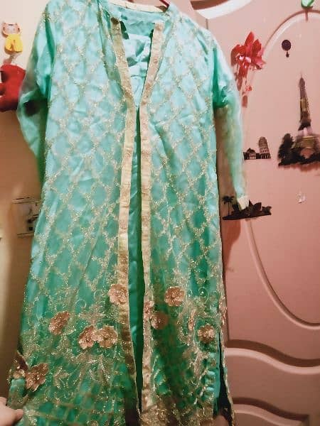 light blue color size medium silk and net wear for wedding r 2