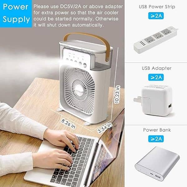 Mini Air Cooling Fan Multifunction Usb New Household Portable Air C) 4