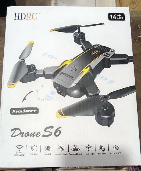 Drone S6 With camera 4x zoom Brushless motor 0