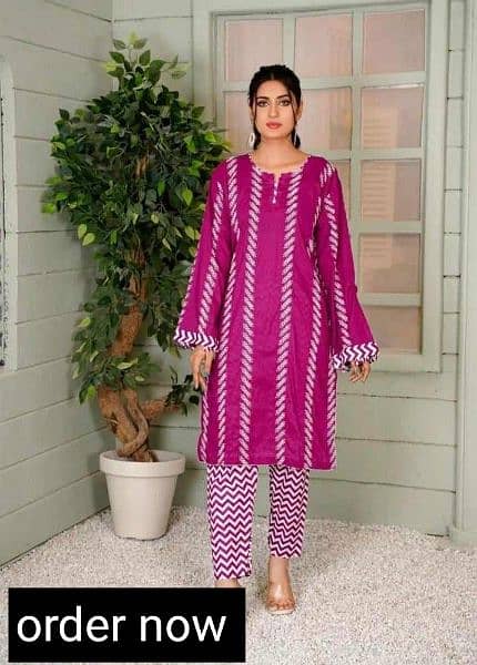 Printed lawn suit | 2 PC suit | casual dress | summer collection 11