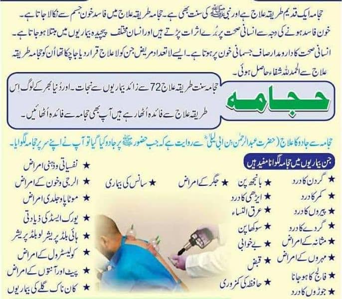 Rosmatic Hijama Cupping Therapy Medication Center DHA  Clinic Hospital 1