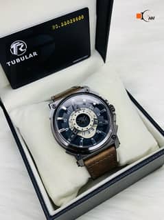 TUBULAR   ORIGNAL BRAND WATCH COLLECTION  LETHAR STRAP  GOOD QUALITY 0