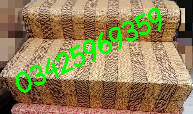sofa cum bed folding diamond foam furniture chair table home almari 1