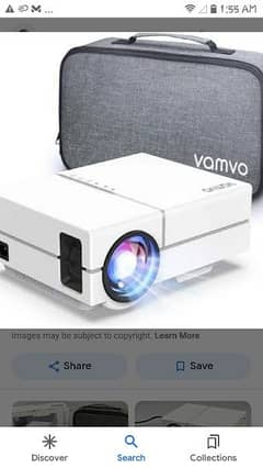 VAMVO L4500,white,portable,HDMI led home theater projector 0