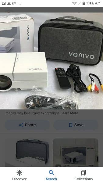 VAMVO L4500,white,portable,HDMI led home theater projector 1