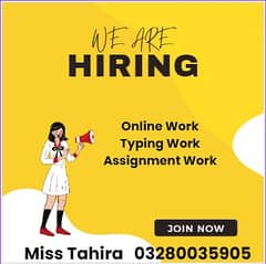 Home based online job for male and female typing work at home 0