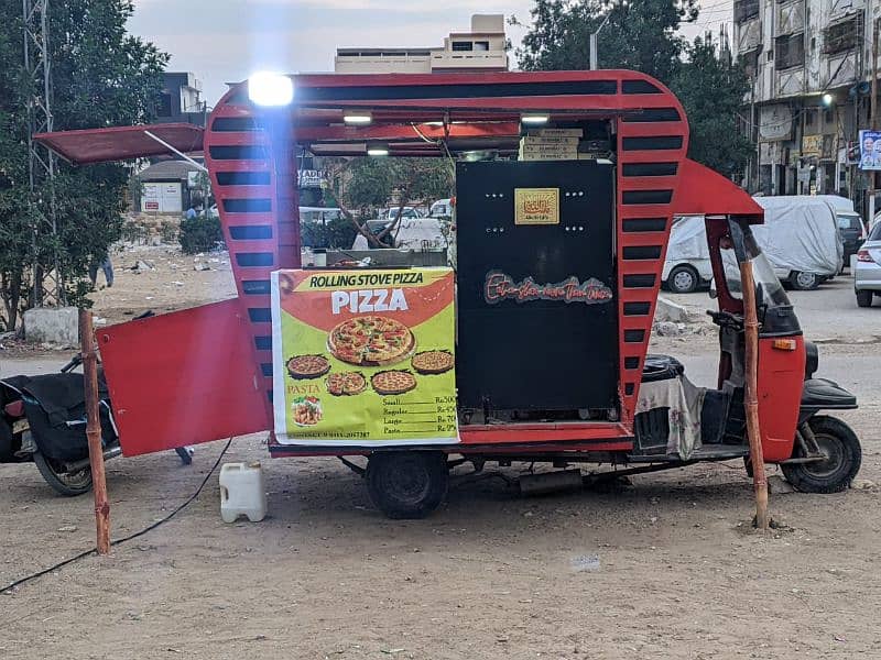 pizza food cart. 1