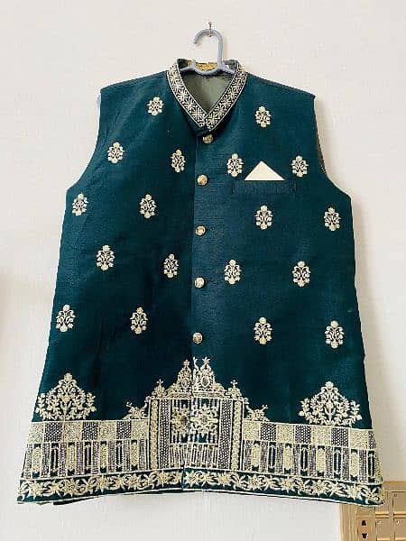 west coat for mehndi wedding for boys embroidery west coat 0
