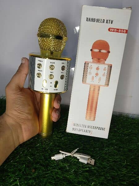 wireless microphone with bluetooth speaker 0