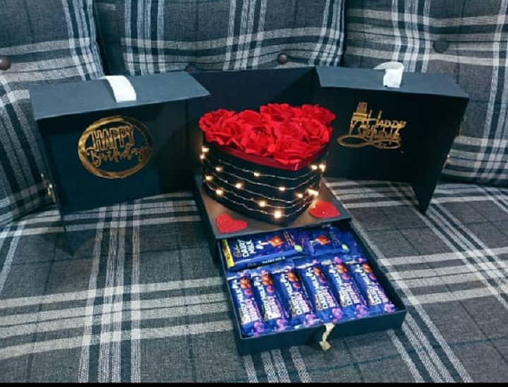 Eid Gift Chocolate Basket And Eidi Box For Begum Wife 03269413521 2