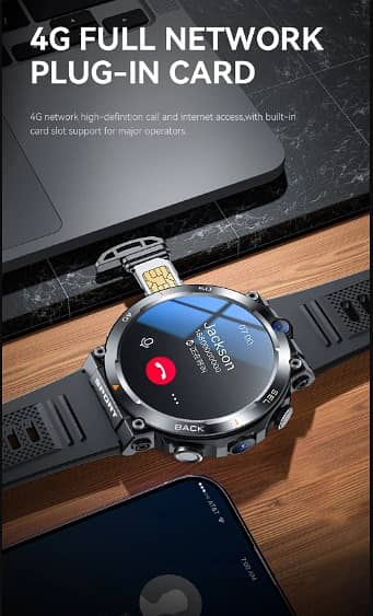 4G LTE Smartwatch with All Mobile Features / Video Call Whatsapp 2