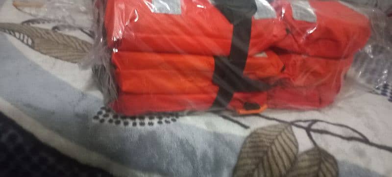 nylon orange life jacket premium for disaster management 6
