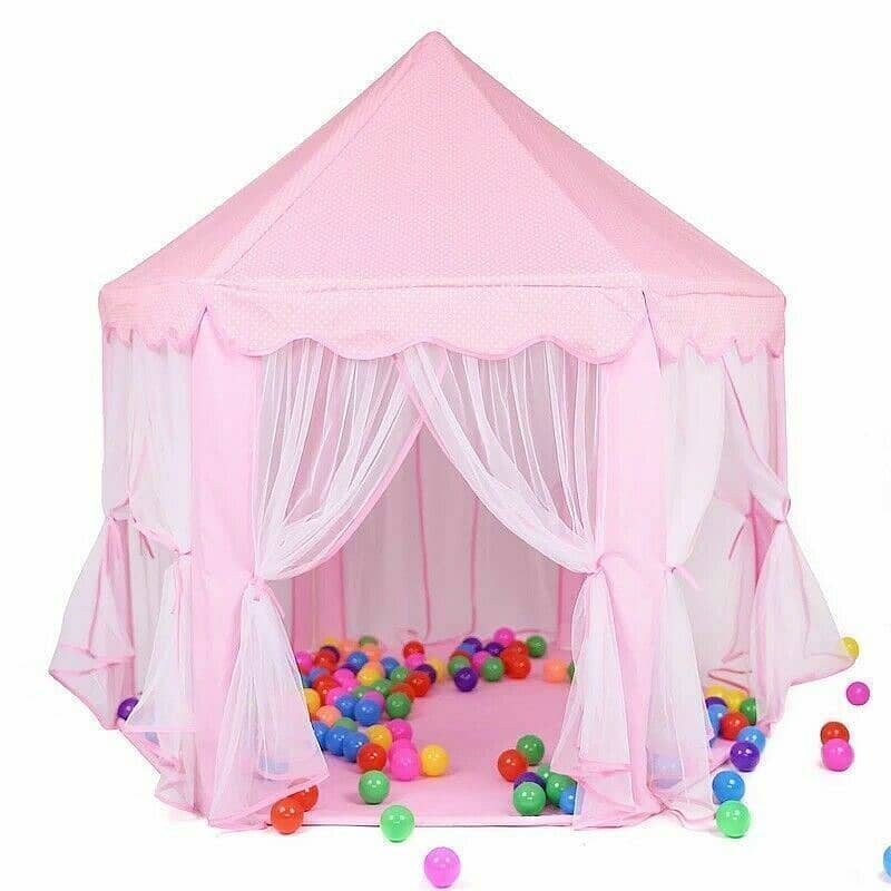 Fairy Princess Girls Hexagon Play House Castles Kids Play Tent Ind/Out 2
