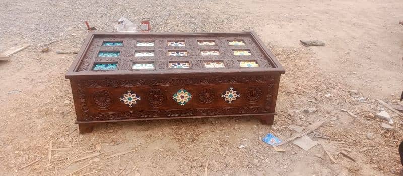 dining table wood table center table swati table 1