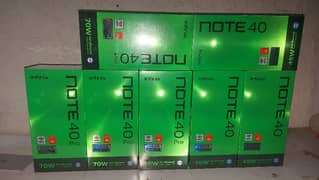 note 40 pro cloure gold and green 1 year warranty  100 non active