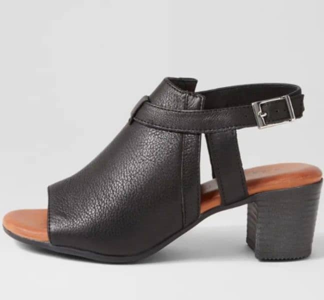 Black Leather Sandal 1