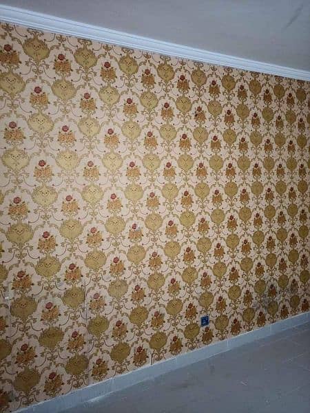 Pvc panel,wallpaper,ceiling,wood vinyl floor, blind,grass,paint,tvunit 11