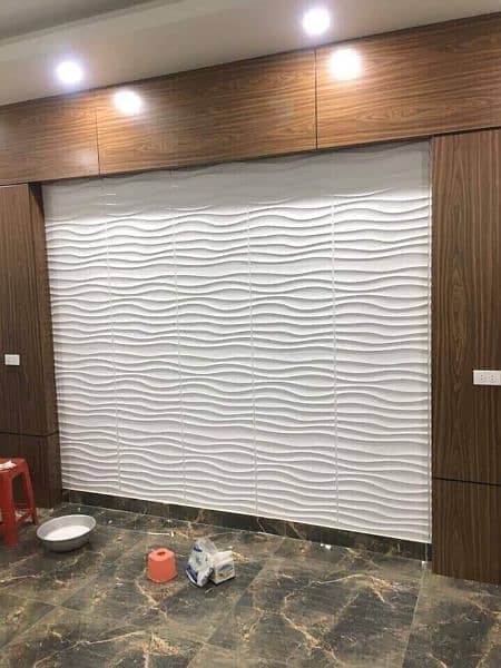 Pvc panel,wallpaper,ceiling,wood vinyl floor, blind,grass,paint,tvunit 13