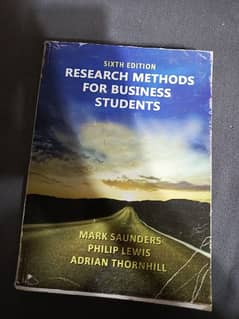 Research Methods for Business students EDITION SIXTH