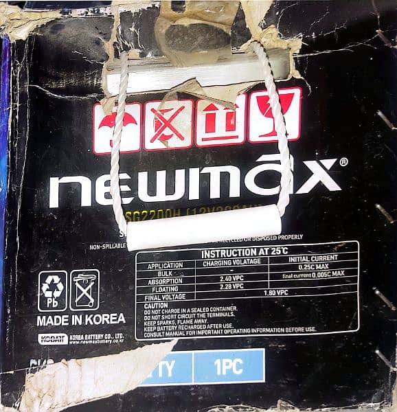 NEWMAX SG Plus 2200h battery 1