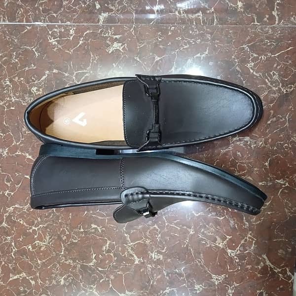 brown formal loafer shoes branded 4