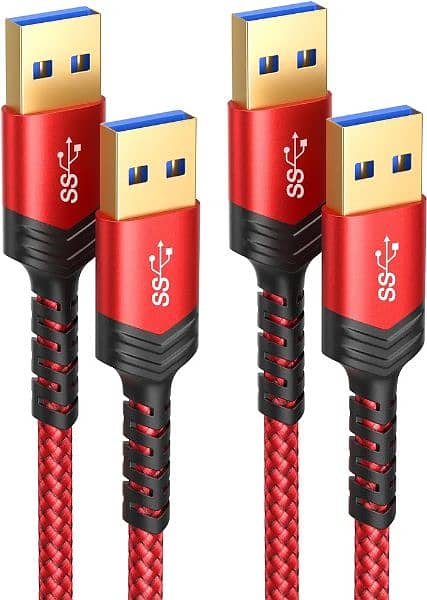 JSAUX USB TO USB CABLE (2 PACK) 0