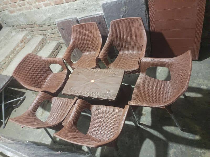 Plastic Chair | Chair Set | Plastic Chairs and Table Set |033210/40208 18