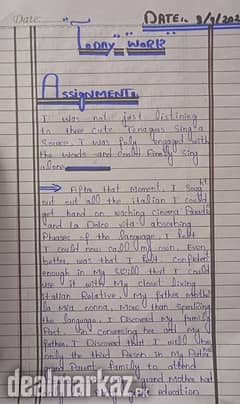 I can write assignment in Urdu and English languageI
