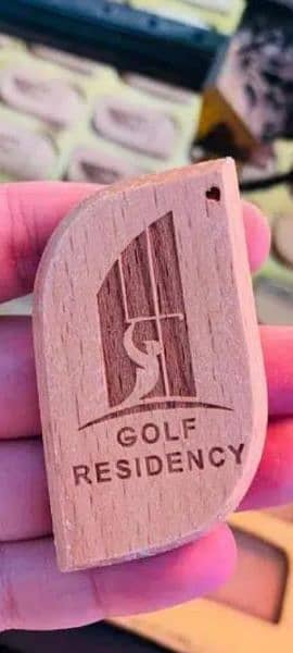 wooden keychains promotional giveaway logo or name laser engraving 3