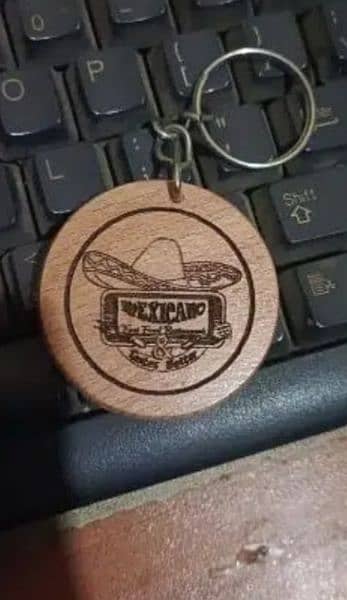 wooden keychains promotional giveaway logo or name laser engraving 7