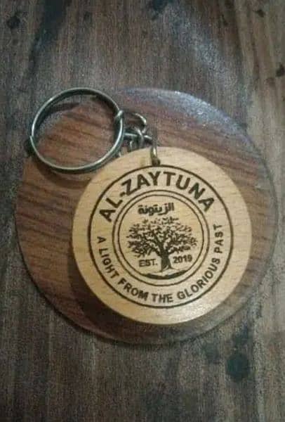wooden keychains promotional giveaway logo or name laser engraving 9