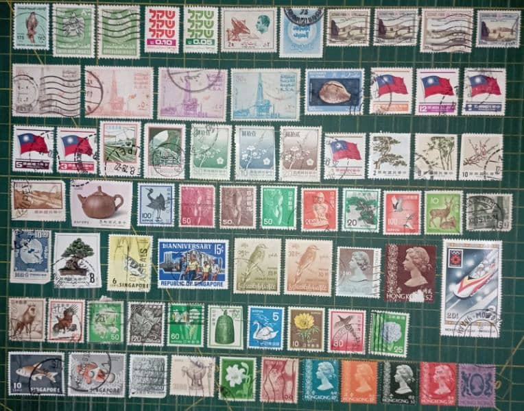 875+ Unique Used International Stamps 1