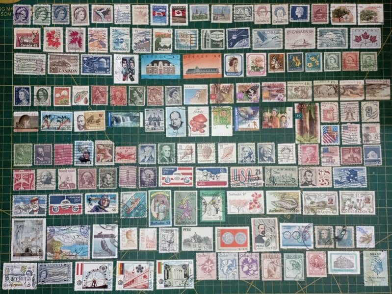 875+ Unique Used International Stamps 2