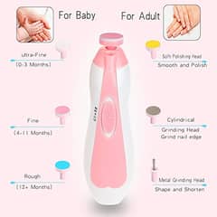 Baby Nail Trimmer Kids 6-Piece Electric Baby Manicure Pedicure Nail Cl