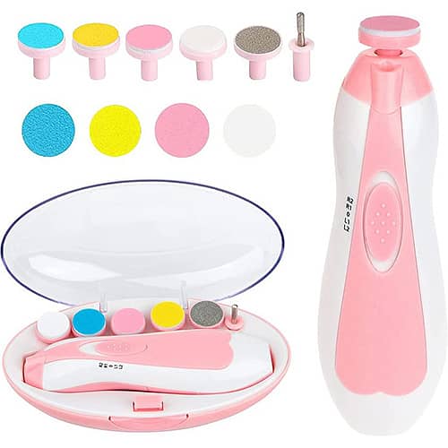 Baby Nail Trimmer Kids 6-Piece Electric Baby Manicure Pedicure Nail Cl 3