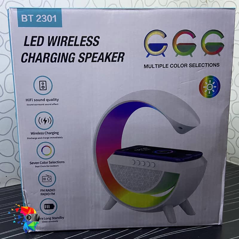 LED Wireless Charging Speaker (BT 2301) 4
