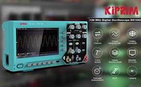 Kiprim Digital Oscilloscope with 2 Channels 7-Inch