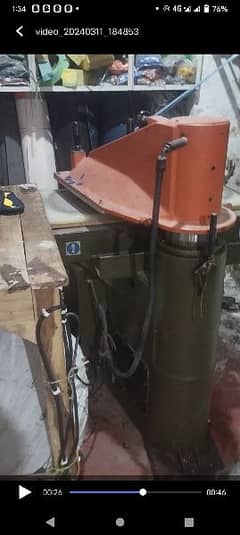 Leather Cutting Press 25 Ton Good condition with anverter with sheet