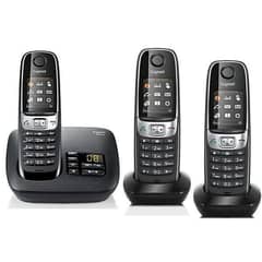 Siemens Gigaset trio color display cordless phone with intercom answer 0