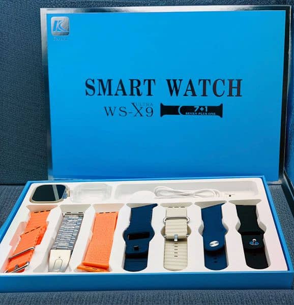 ws-x9 smartwatch with multiple straps 0