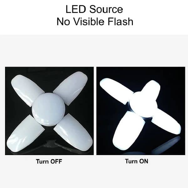 E27 Fan Shape LED Bulb Foldable 220V 28W Lamp for Home 3