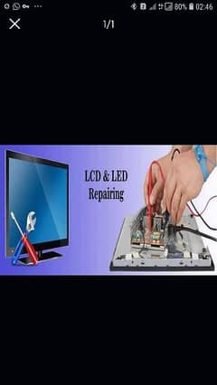 LED and LCD Repairing Services with Spare Parts and Home Service