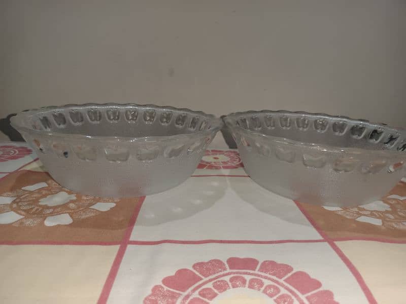 Glass Dishes 2 Pcs good quality perfect condition 2