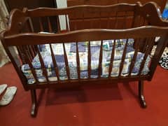babycot and swing  (2 in 1)  100% pure solid Wooden 0