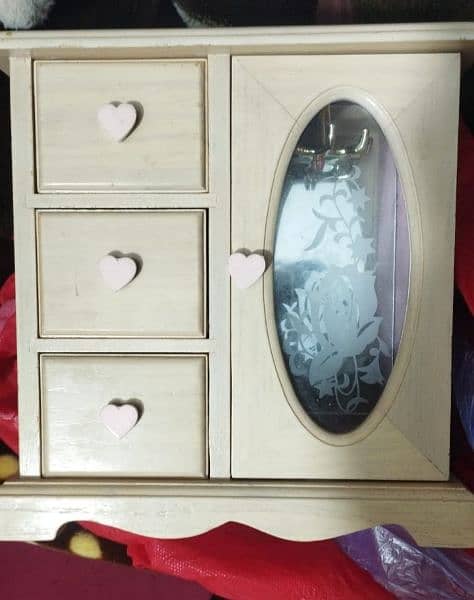 Imported Jewellery Box, Vintage Wooden painted 0
