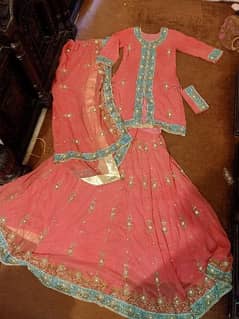 bridal lehenga with pouch