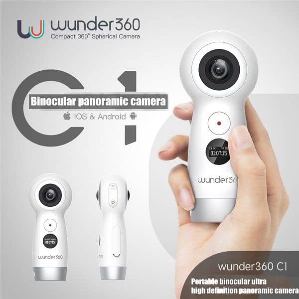 Wunder360 C1 UHD Dual-lens 360°Panoramic Camera action live vloging 8