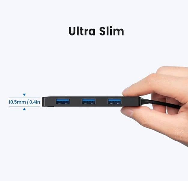 KEXIN USB Hub 3.0 Ultra Slim USB Splitter 3 USB 3.0 Port 3