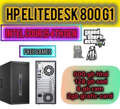 Hp elitedesk i5 4th with 2gb grafic card