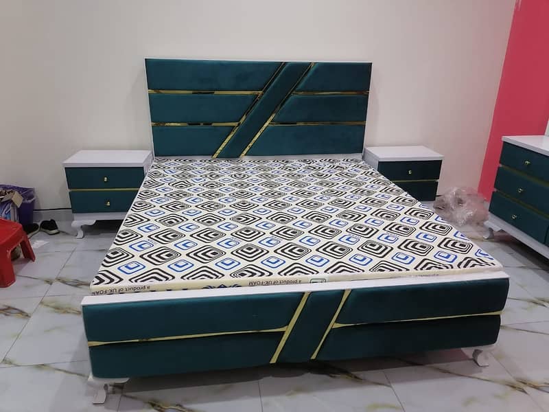 bed dressing side table/double bed/bed/bed set/Furniture/bedroom set 7